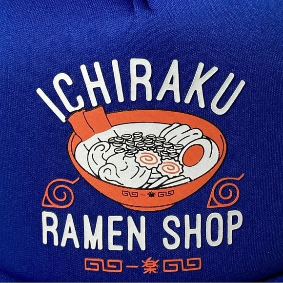Naruto - Shippuden Collection - Ichiraku Ramen Shop Hat - Blue & Orange - OSFM - Picture 5 of 11